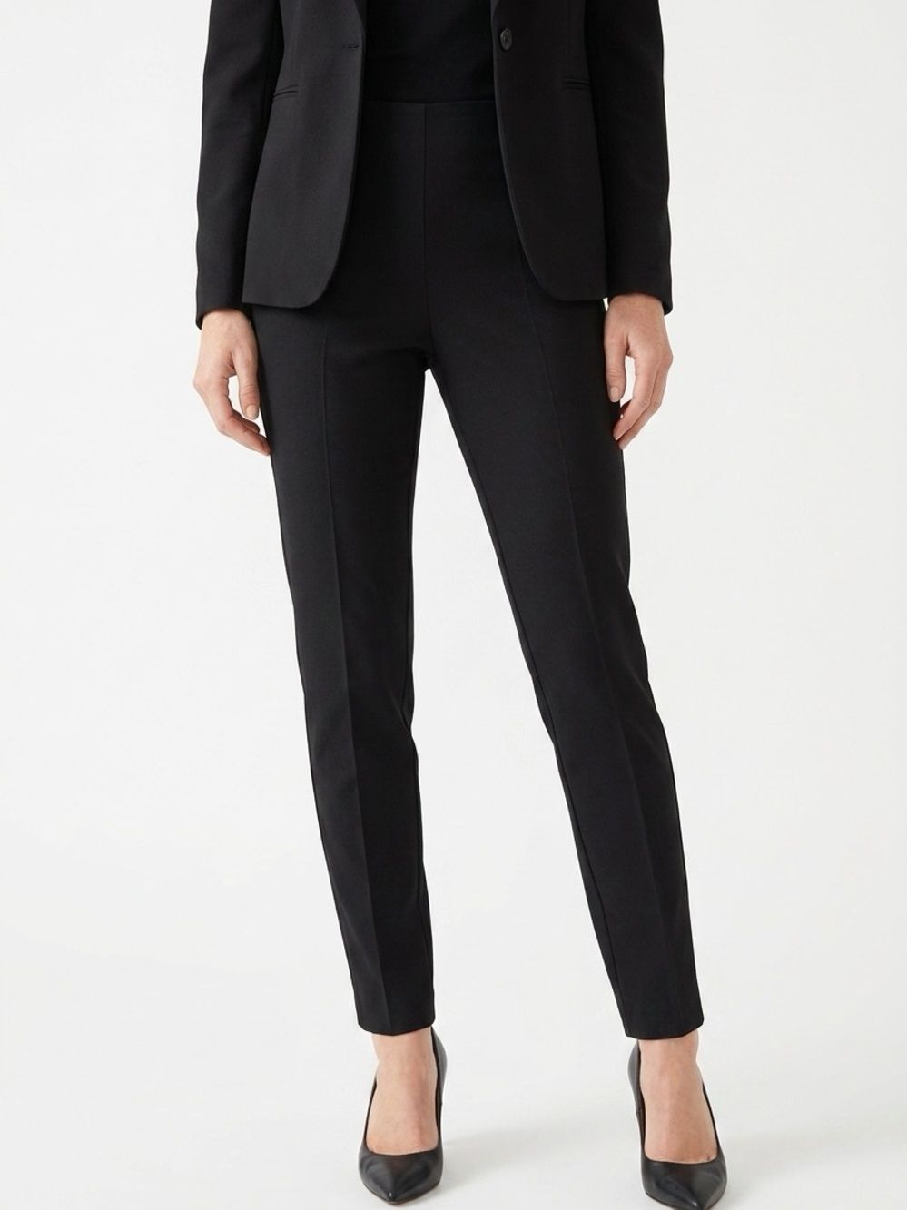 EMPORIO ARMANI | Vintage Black Side Zip Ankle Length Pants Women’s Size 40
